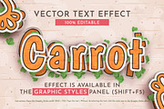 Sticker Carrot Editable Text Effect, a Layer Style Add-On by rwgusev (Thumbnail 1 of 7)