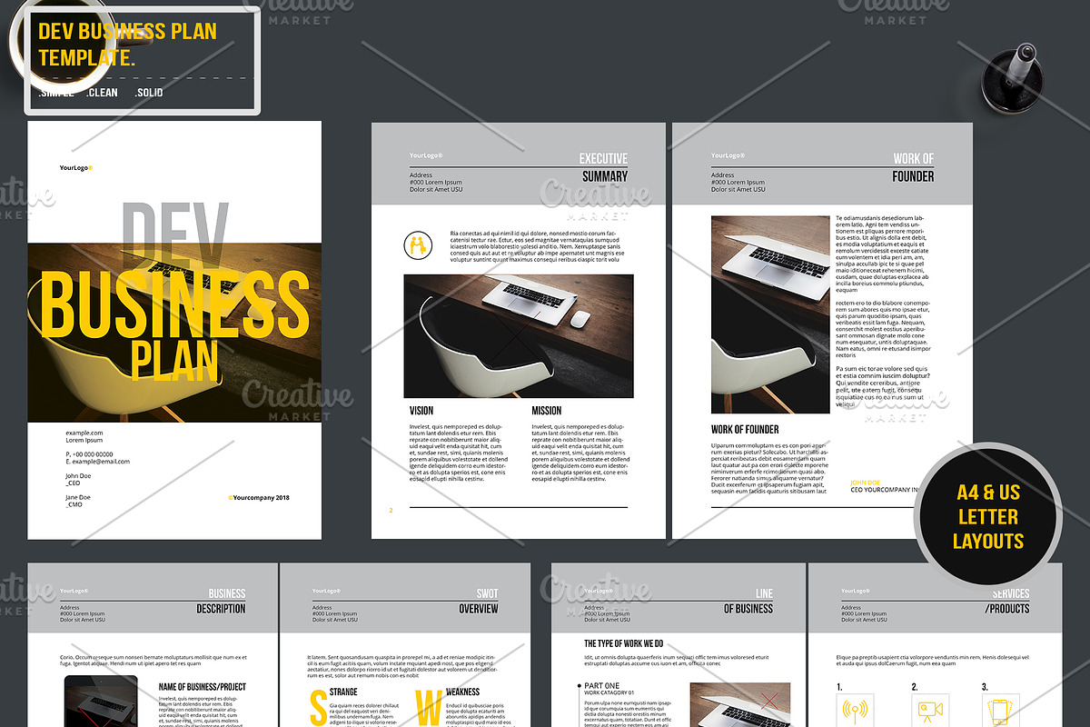BUSINESS KIT BUNDLE, a Stationery Template by Bizz_District_Studio (Photo 10 of 25)