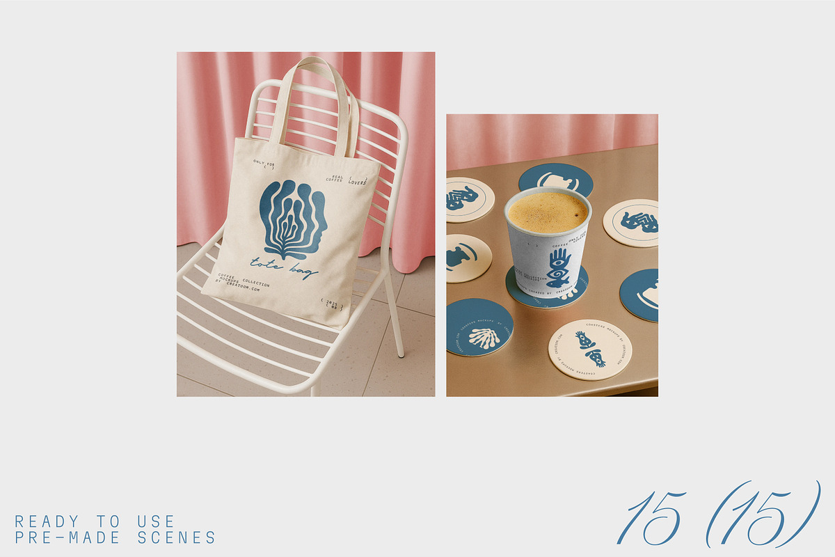 KORA - Coffee branding mockups, a Packaging Mockup by Creatoom (Photo 8 of 11)
