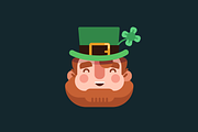 Editable Vector Leprechaun Head, an Illustration by Graphic Goodies (Thumbnail 2 of 2)