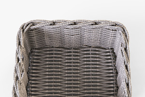 Wicker Basket Ikea Byholma 1 Gray