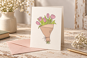 Spring Bouquets Clipart, a Decorative Illustration by Anna Studio (Thumbnail 2 of 12)