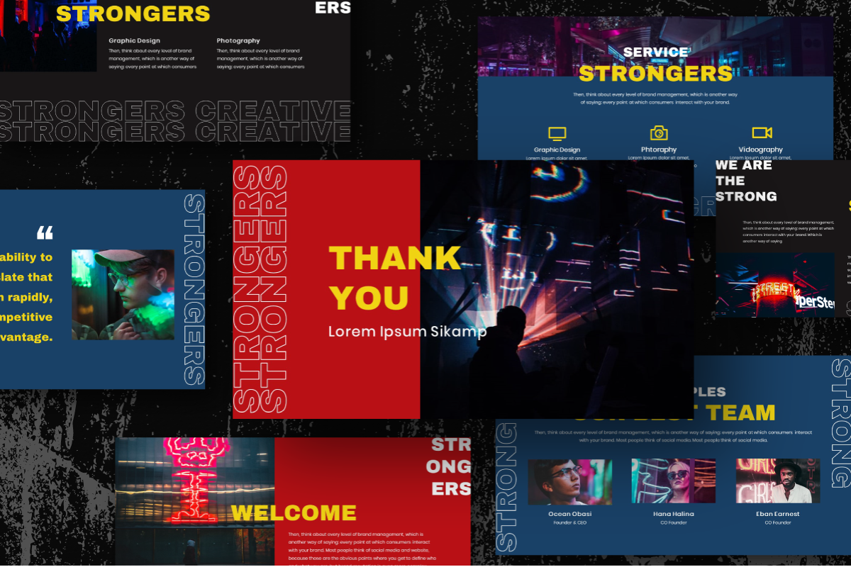 Strongers Creative Google Slide, a Presentation Template by Inkofert (Photo 11 of 11)