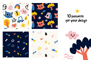 Kid's cute drawings patterns, a Decorative Illustration by OlgaBoncheva (Thumbnail 2 of 7)