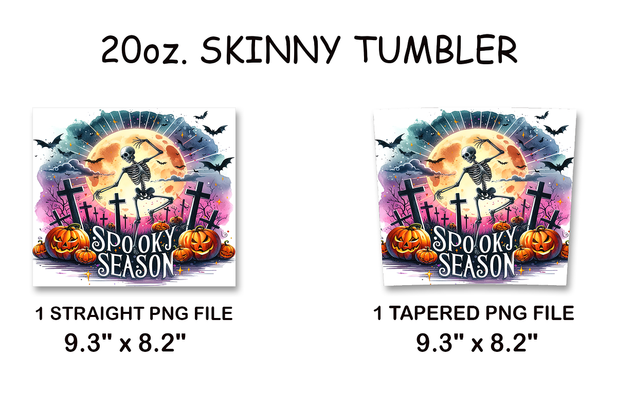 Halloween Skeleton Tumbler Wrap PNG, a Graphic by LamanAzalea (Photo 2 of 2)