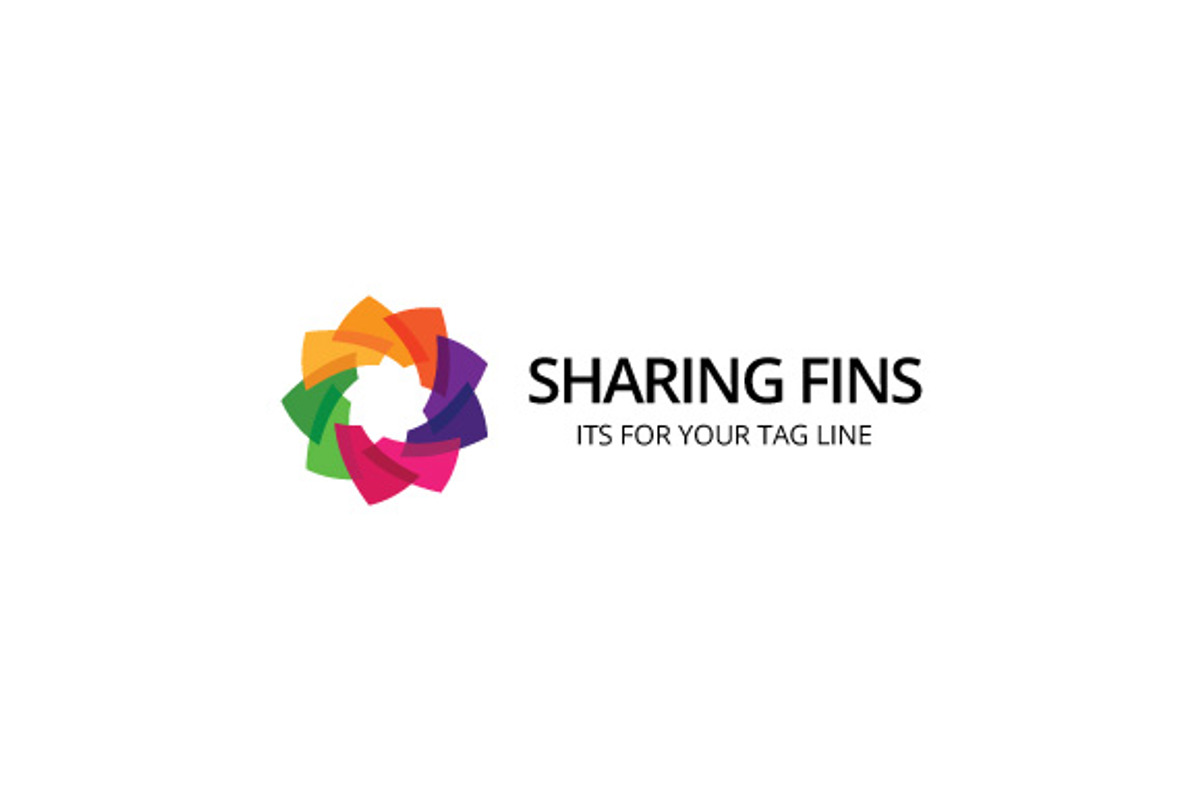 Sharing Fins Logo Template, a Branding & Logo Template by The Branding ...
