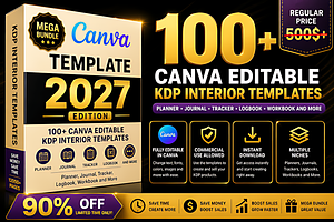 100+ Editable Templates | KDP 2027, a Marketing Template by Coco Bloom