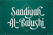 Safaniah - Arabic Style, a Script Font by Arterfak Project (Thumbnail 11 of 14)