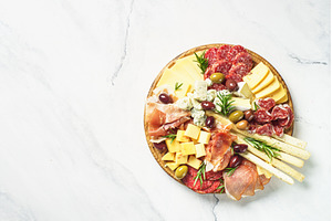 Antipasto platter. Meet and cheese, a Food & Drink Photo by Nadia-nb