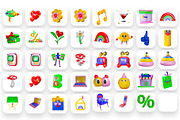 Colorful and Super Cute Objects, an Object Graphic by Dirtybarn (Thumbnail 4 of 4)