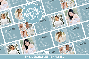 Blue Email Signature Templates