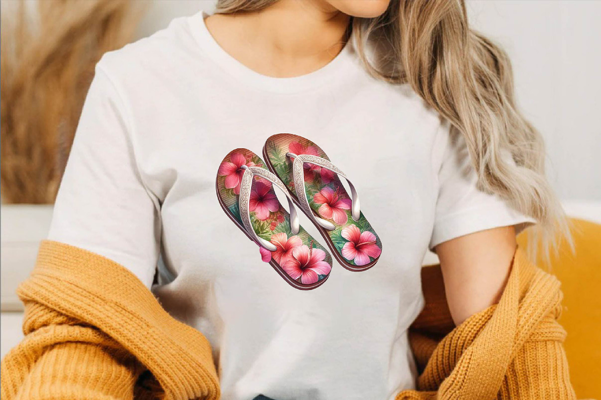 Summer Flip Flops Sublimation Clipa, an Illustration by SVGArt (Photo 3 of 8)