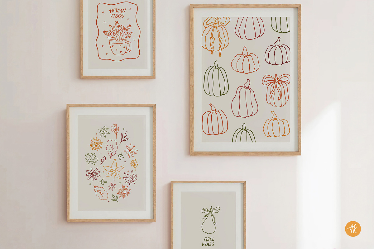 Autumn Charme Hand Drawn Doodle Set, an Object Illustration by Alena Koval (Photo 16 of 20)