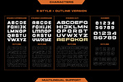 Cyberion - Futuristic Tech Font, a Font by Letterhend Studio (Thumbnail 7 of 9)