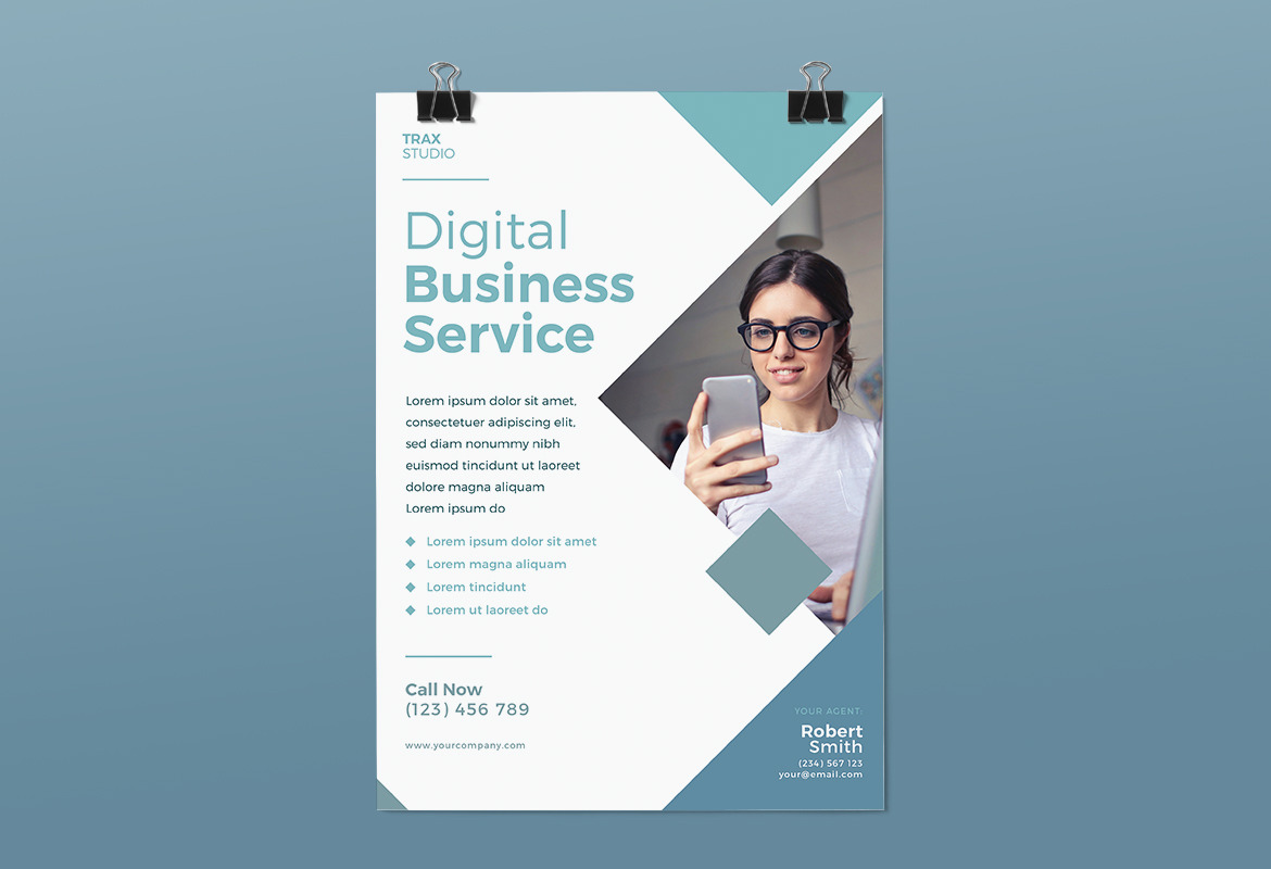 Corporate Service Flyer, a Flyer Template by Tokosatsu