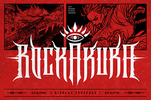 Rockakura typeface, a Blackletter Font by alit design