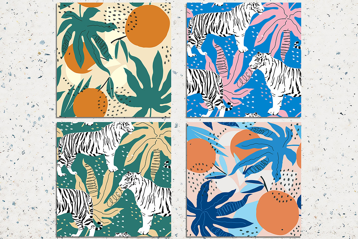 Tropical Digital Paper Pack, a Graphic by Norse Studio (Photo 2 of 3)
