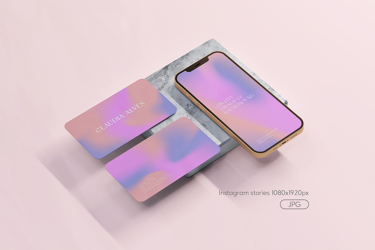Pink grainy gradient textures, a Texture Graphic by hanifa_design (Photo 5 of 7)