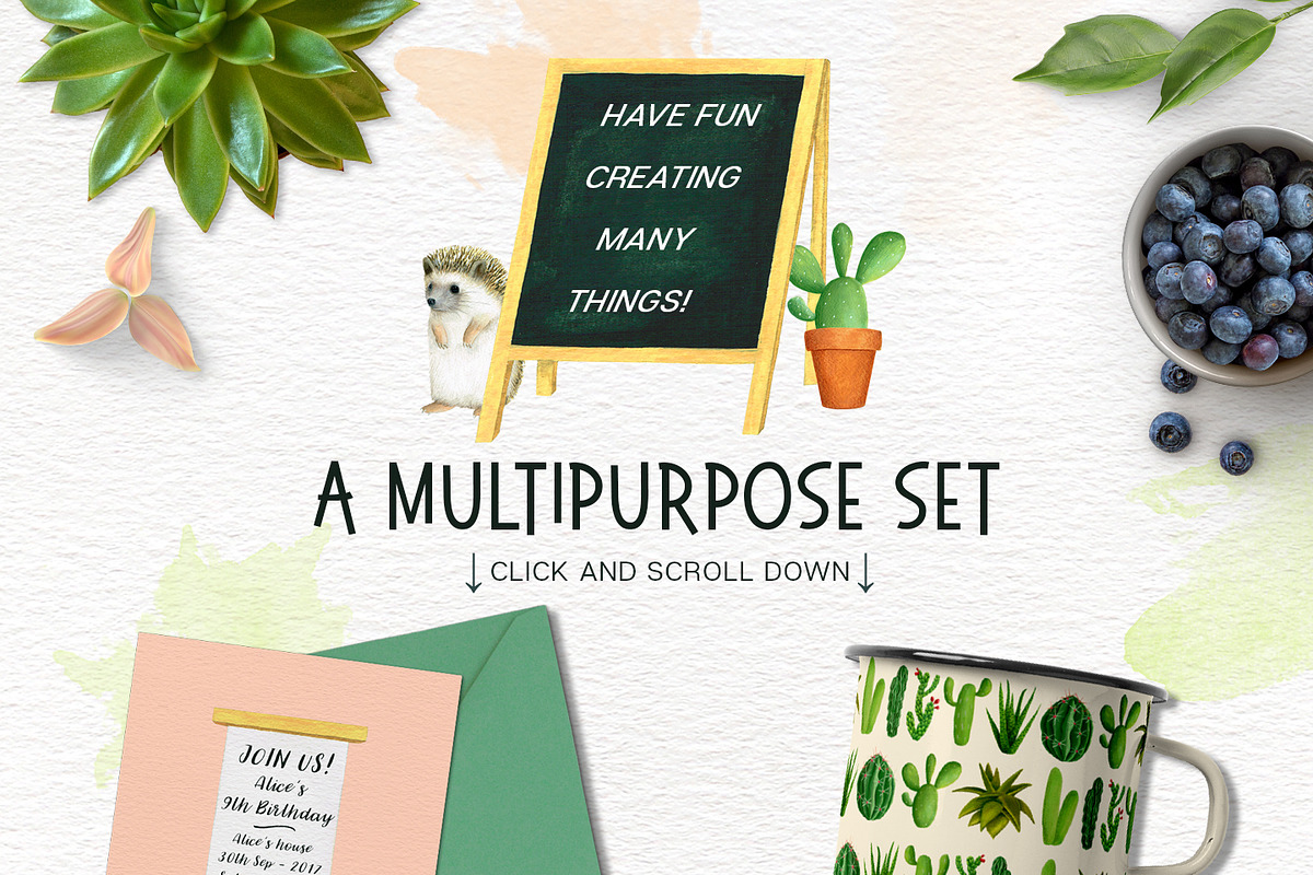 Cacti and Animals - Design Kit, an Animal Illustration by Lisa's Balcony (Photo 8 of 8)