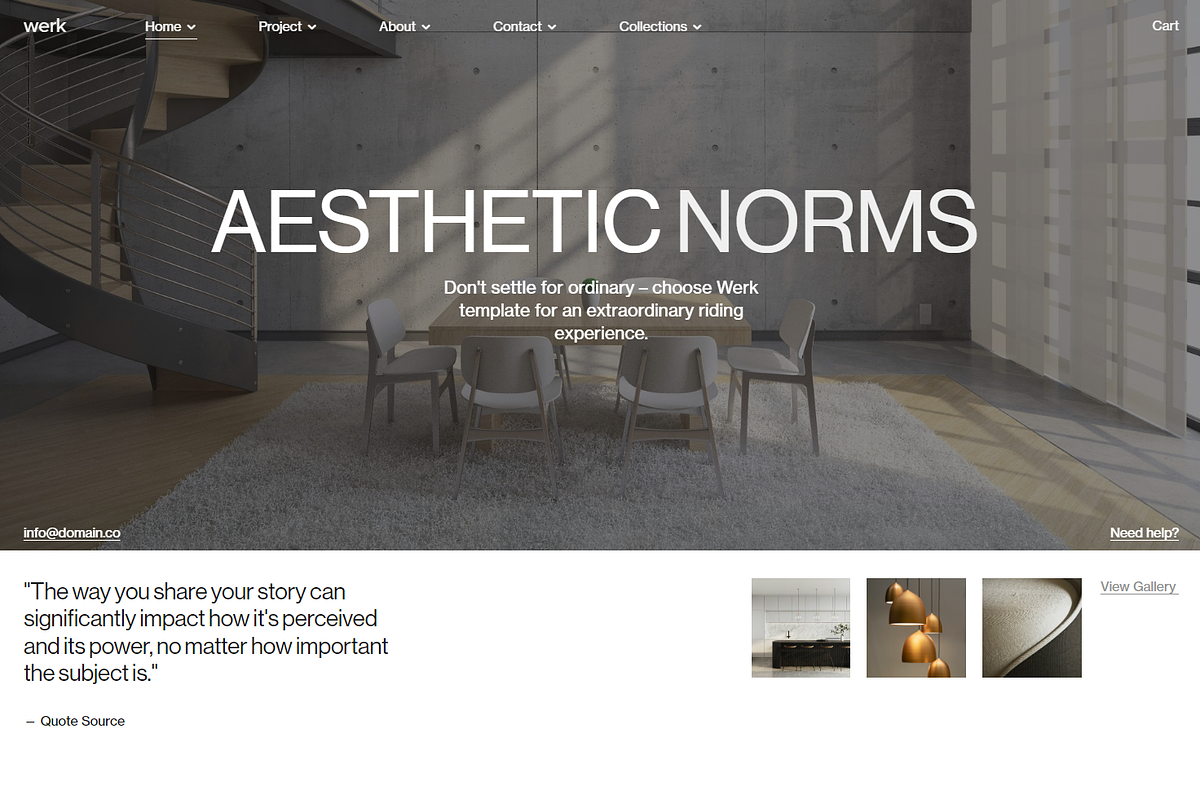 Werk Squarespace Website Template, a Squarespace Template by Goashape Studio (Photo 6 of 21)