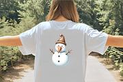 Funny Christmas Snowman Clipart, an Illustration by CrexoraLab (Thumbnail 5 of 5)