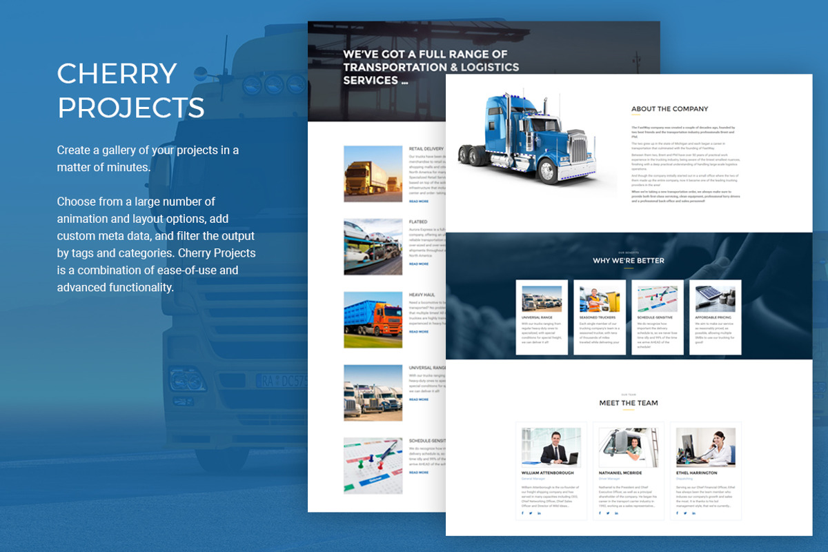 FastWay - Transportation Company, a WordPress Template by Zemez (Photo 6 of 6)