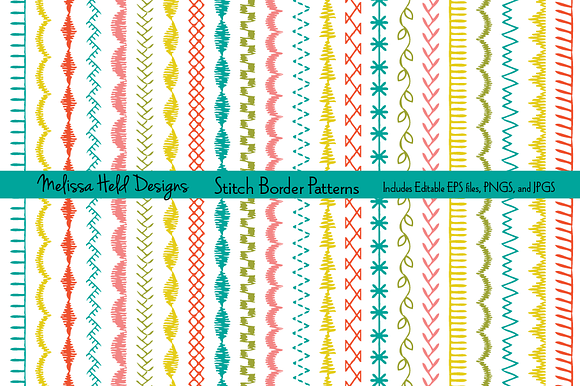Stitch Border Patterns preview 5