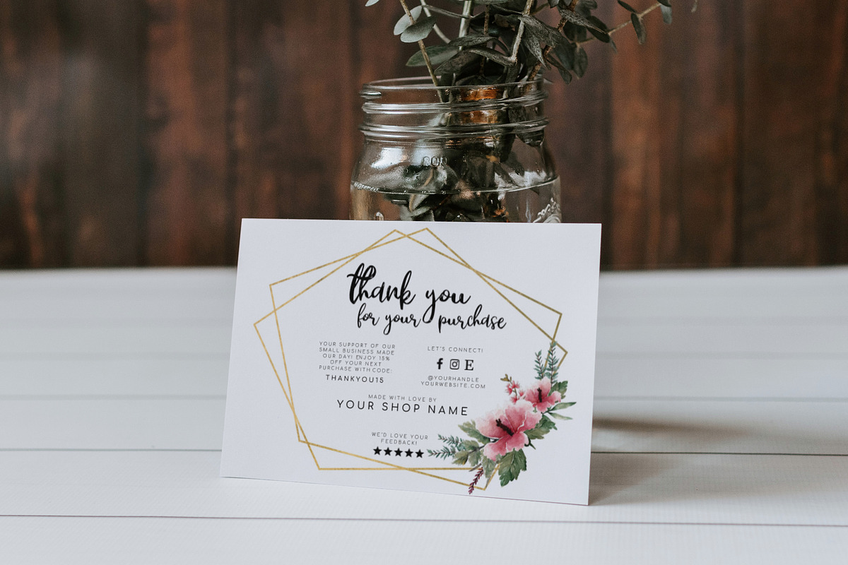 Thank You Card Template | Business, a Card Template by DesignStudioTeti (Photo 3 of 5)