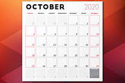 Monthly Planner 2020, a Stationery Template by AntartStock (Thumbnail 3 of 4)