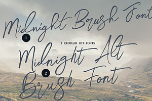 Midnight Brush & SVG Font