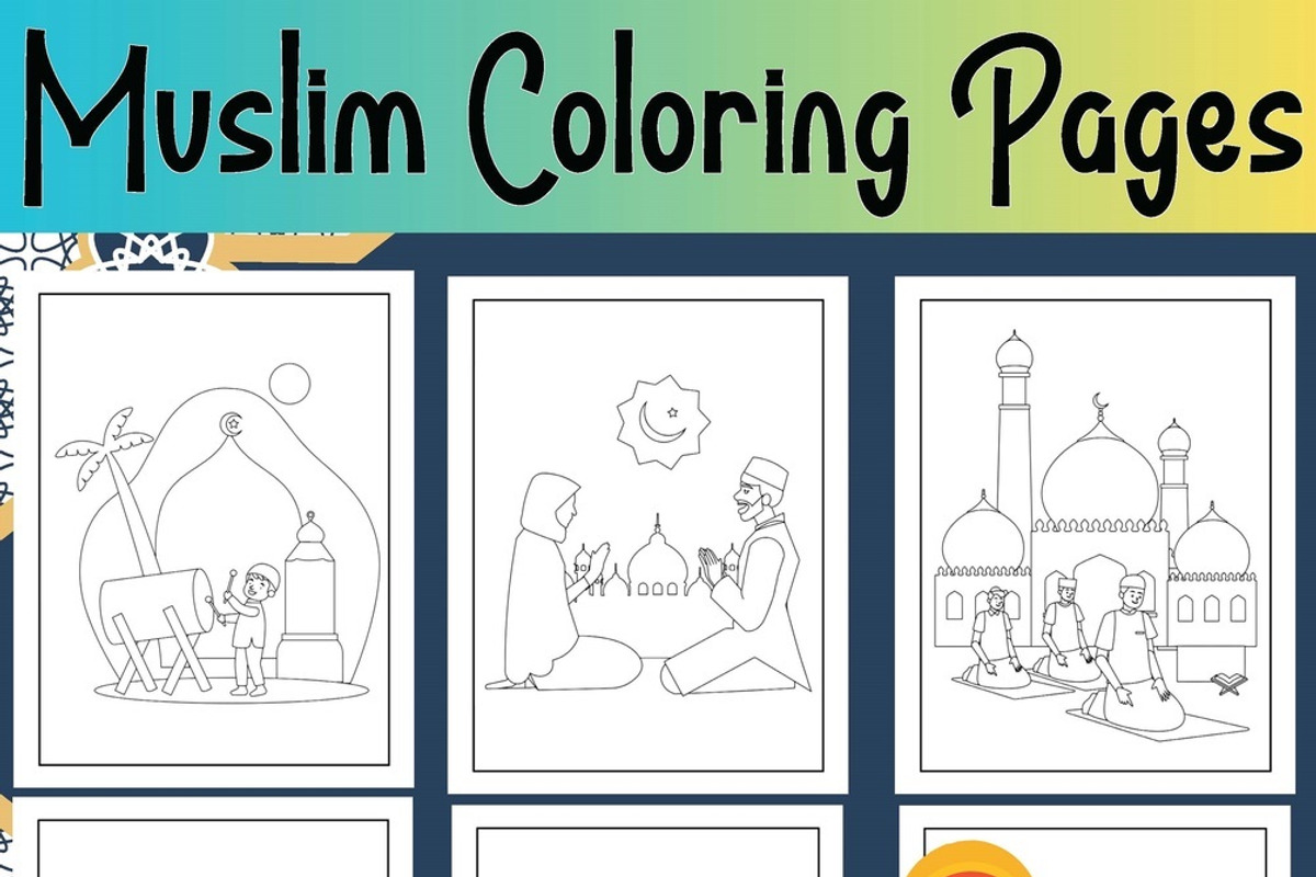 Islamic Coloring Book For Kids Ages, an Education Illustration by Sourcedigi (Photo 1 of 5)