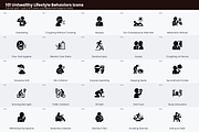 Unhealthy Lifestyle Behaviors Icons, a Solid Icon by Symbolic Language (Thumbnail 3 of 7)