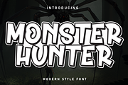 Monster Hunter | Script Font, a Script Font by Scratchones (Thumbnail 1 of 8)
