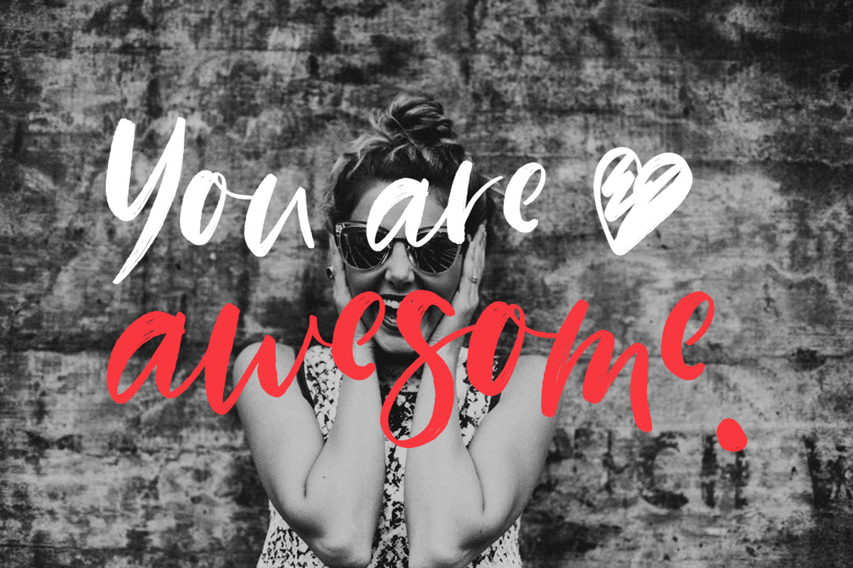 NEW! Young & Wild Brush Font preview 5