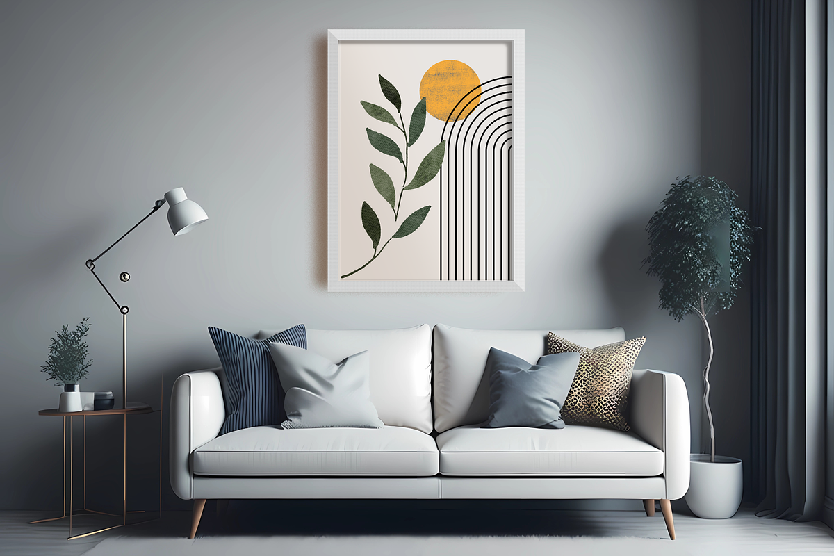 Psd Wall Art Mockup, a Print Template by Ali's Designs (Photo 3 of 4)
