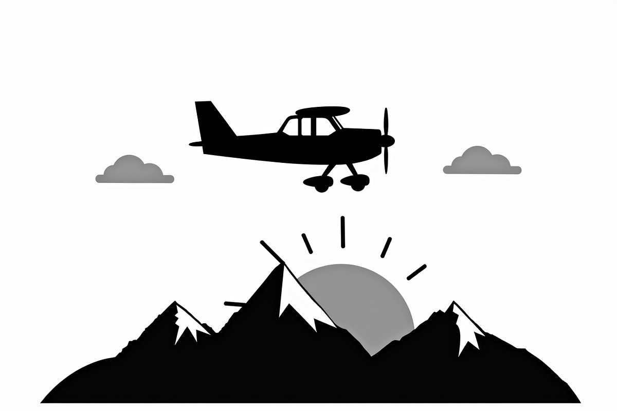 Adventure Plane & Mountain Set, an Illustration by BIPLOB EXPERT (Photo 2 of 9)