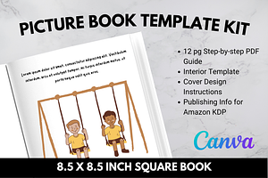 Picture Book Template Kit for Canva, a Magazine Template by Self Publishing Magic