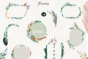 Pampas grass and greenery collection, a Decorative Illustration by TanyaOak (Thumbnail 5 of 7)
