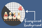 Funny Valentine Goose Png, an Illustration by Canvas Craft (Thumbnail 2 of 7)