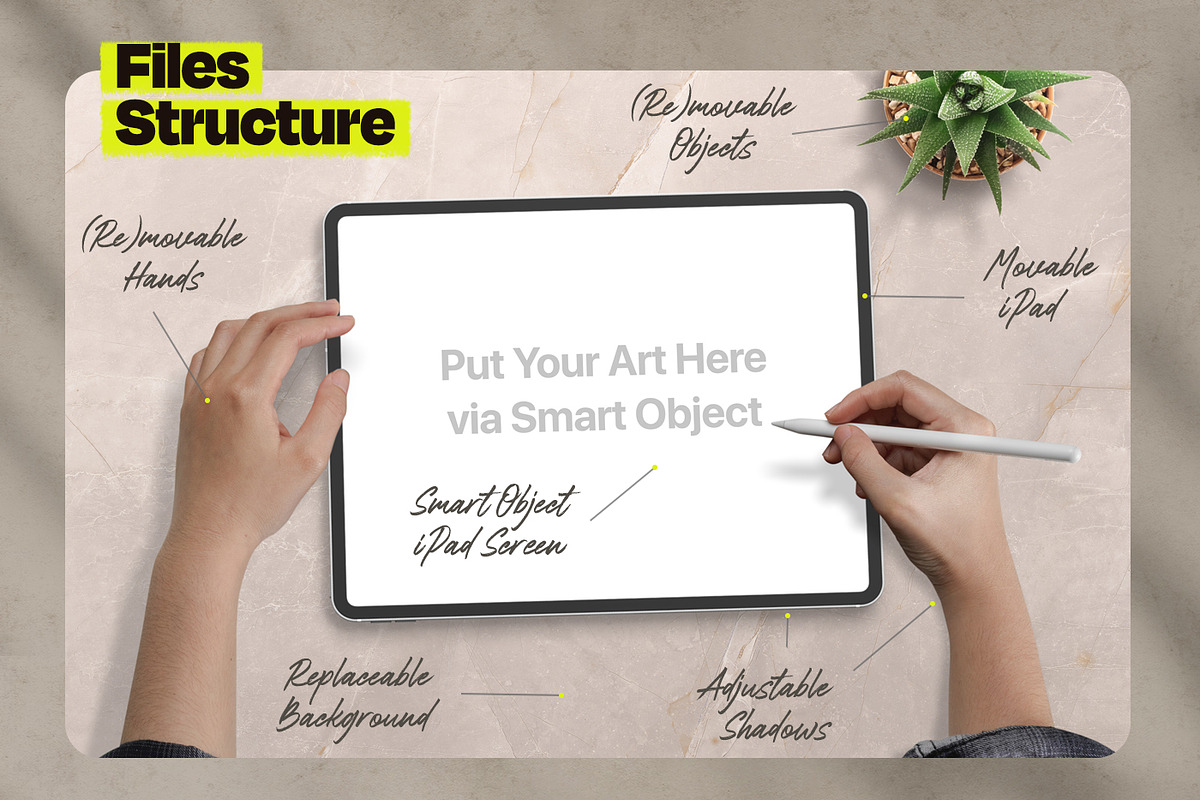 iPad Studio — 50 Editable Mockups, an iPad Mockup by Frisk Shop (Photo 5 of 12)