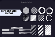 110 Cyberpunk NHD 01, a Brush Add-On by Nan'Heidi (Thumbnail 3 of 8)