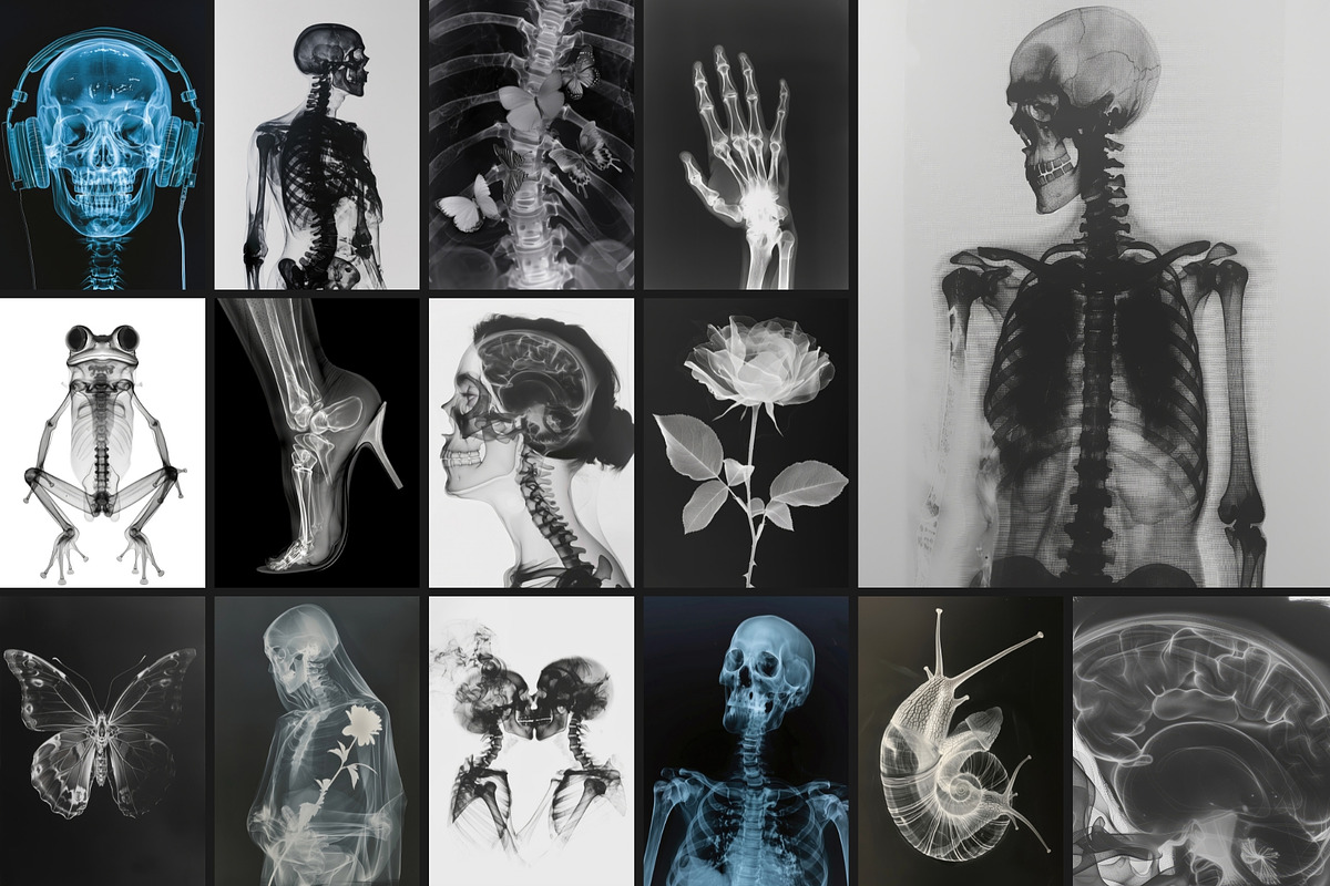 55 Immortal X-ray Print Posters, a Texture Graphic by NassyArt (Photo 3 of 14)