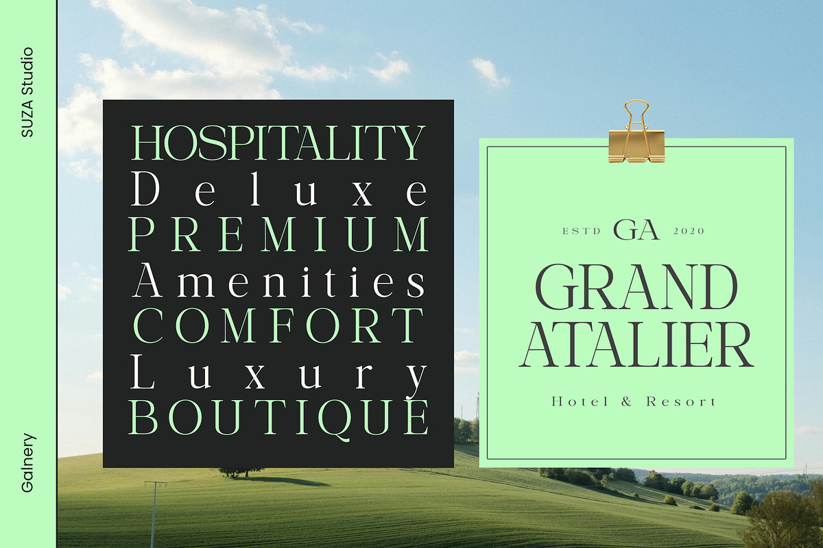 Galnery, a Serif Font by Suza Studio (Photo 9 of 13)