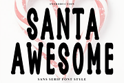 Santa Awesome, a Script Font by FreshTypeINK (Thumbnail 1 of 8)