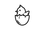 Cute Easter Chick Hatch Vector Bundl, an Illustration by jahid234 (Thumbnail 43 of 51)