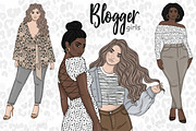 Blogger Girls Clipart, a Person Illustration by GlamArtZhanna (Thumbnail 1 of 5)