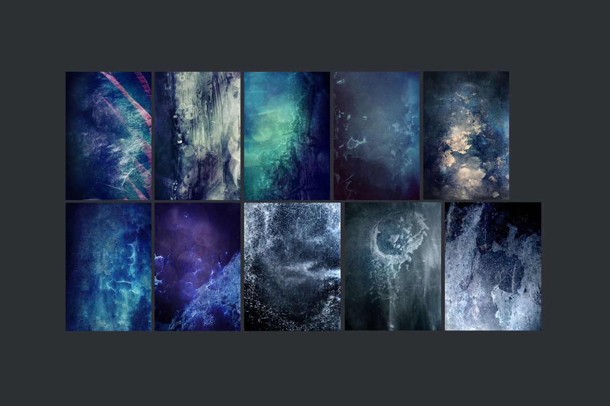 10 Textures - Crushed Blue preview 2