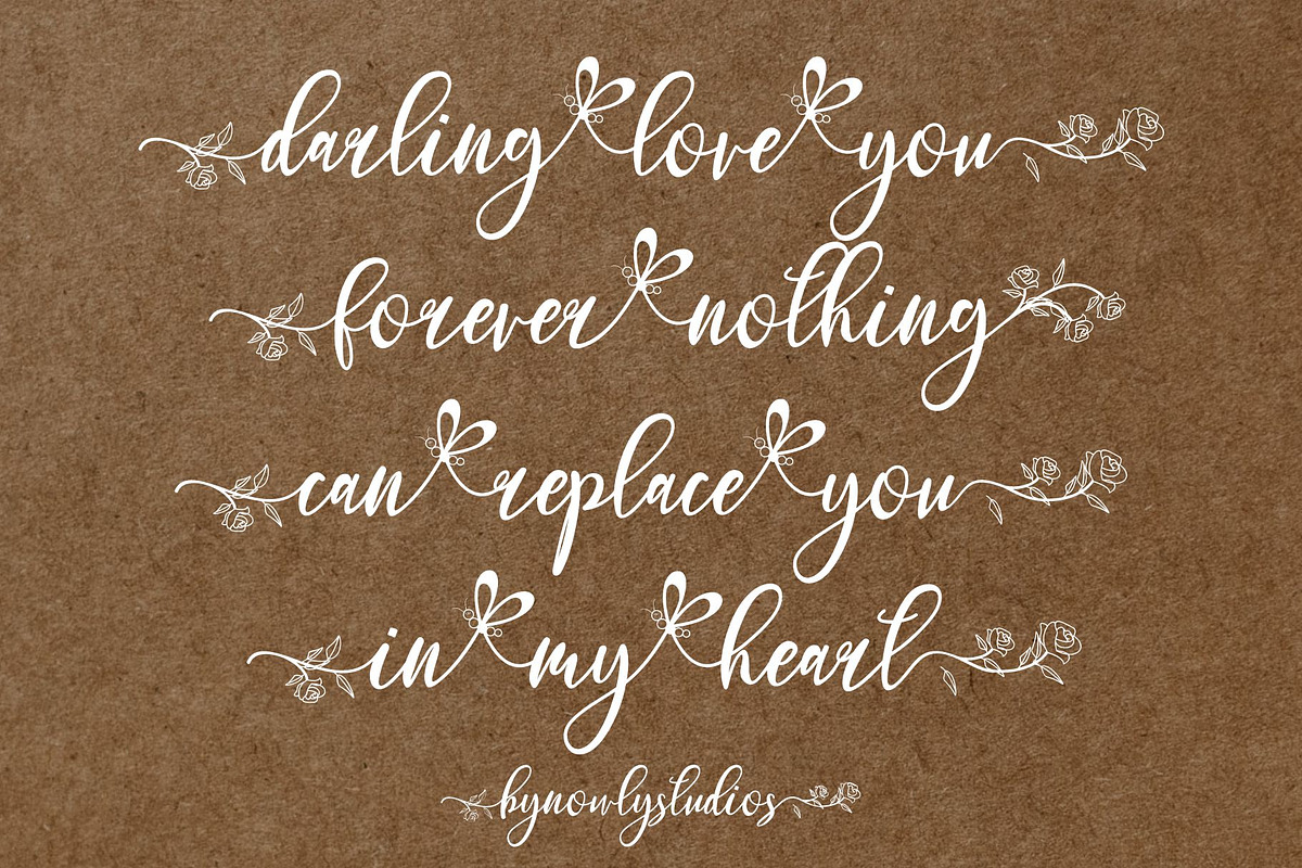Hello Bunga, a Script Font by Nowlystudios (Photo 5 of 8)