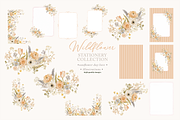 Wildflower Floral Frame Clipart, a Decorative Illustration by Sunflower Day Love (Thumbnail 4 of 4)