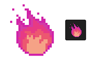 6x Pixel Fire Sub Badges/Emotes, an Illustration by Custom Fonts & Patterns (Thumbnail 5 of 8)